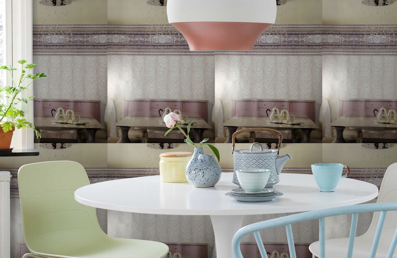 Обои 81312 фото в интерьере кухни