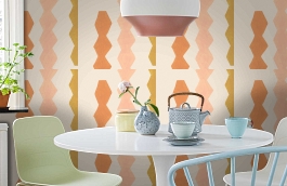 Обои CRF12 001 фото в интерьере кухни превью