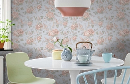 Обои FL1 006 1 фото в интерьере кухни превью