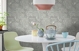 Обои PLZ1 008 фото в интерьере кухни превью