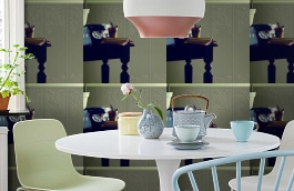 Обои RD06700 фото в интерьере кухни превью