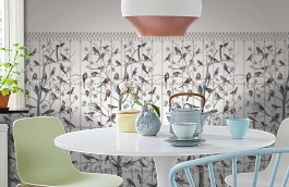 Обои 97/7020 фото в интерьере кухни превью