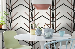 Обои 55081 фото в интерьере кухни превью