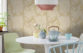 Обои 145-094-06 фото в интерьере кухни превью