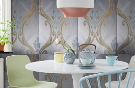 Обои 11FR-D фото в интерьере кухни превью