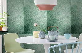 Обои 12FR-B фото в интерьере кухни превью