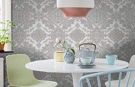 Обои 1301-3 фото в интерьере кухни превью