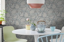 Обои 1614-3 фото в интерьере кухни превью