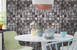 Обои 1615-1 фото в интерьере кухни превью