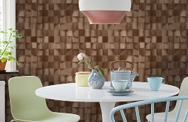 Обои 1615-3 фото в интерьере кухни превью