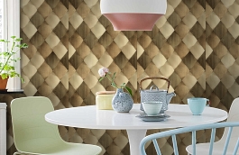 Обои 1619-2 фото в интерьере кухни превью