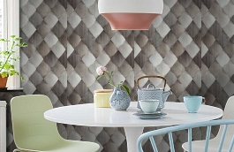 Обои 1619-3 фото в интерьере кухни превью