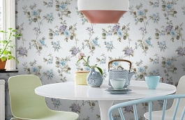 Обои 2610-4 фото в интерьере кухни превью