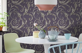 Обои 2612-3 фото в интерьере кухни превью