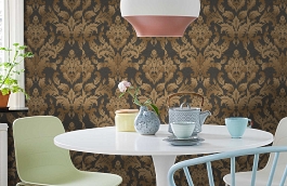 Обои 2614-4 фото в интерьере кухни превью