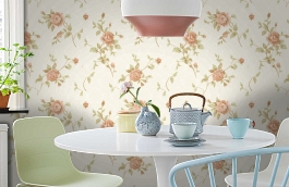 Обои 2616-1 фото в интерьере кухни превью