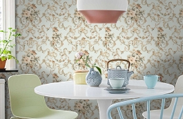 Обои 2620-4 фото в интерьере кухни превью