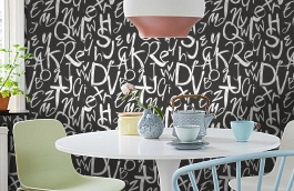 Обои 4702-3 фото в интерьере кухни превью