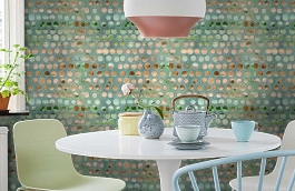 Обои 4706-3 фото в интерьере кухни превью