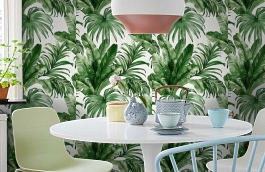 Обои 4714-4 фото в интерьере кухни превью