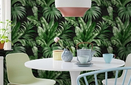 Обои 4714-5 фото в интерьере кухни превью