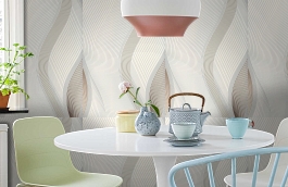 Обои 54134-3 фото в интерьере кухни превью