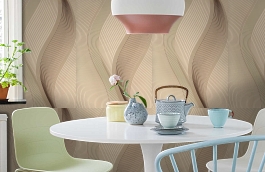 Обои 54134-5 фото в интерьере кухни превью