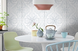 Обои 54141-1 фото в интерьере кухни превью