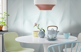 Обои 54143-3 фото в интерьере кухни превью