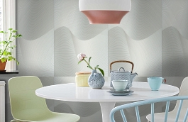 Обои 54143-4 фото в интерьере кухни превью