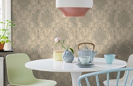 Обои 54148-5 фото в интерьере кухни превью