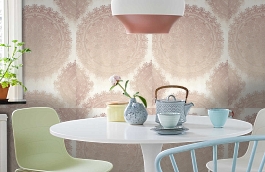 Обои 54152-3 фото в интерьере кухни превью