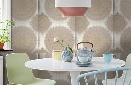 Обои 54152-5 фото в интерьере кухни превью