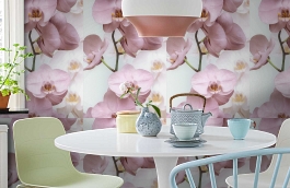 Обои 54169-3 фото в интерьере кухни превью