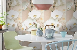 Обои 54169-5 фото в интерьере кухни превью