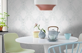 Обои 54171-1 фото в интерьере кухни превью