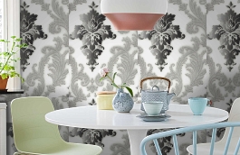 Обои 54172-3 фото в интерьере кухни превью