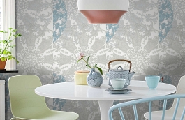 Обои 54175-2 фото в интерьере кухни превью