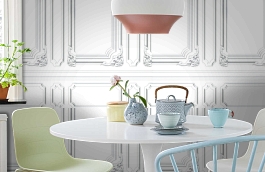 Обои 54192-1 фото в интерьере кухни превью