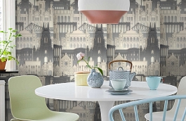 Обои 54194-3 фото в интерьере кухни превью