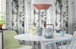 Обои 54198-1 фото в интерьере кухни превью