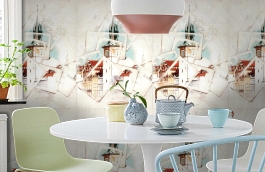 Обои 54202-1 фото в интерьере кухни превью