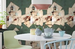 Обои 54202-3 фото в интерьере кухни превью