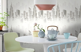 Обои 54210-1 фото в интерьере кухни превью