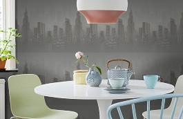 Обои 54210-4 фото в интерьере кухни превью