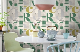 Обои 54213-5 фото в интерьере кухни превью