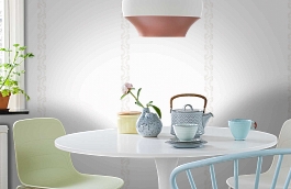 Обои 54215-1 фото в интерьере кухни превью