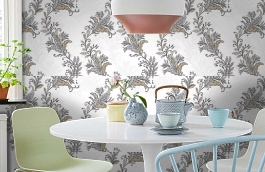 Обои 54228-3 фото в интерьере кухни превью