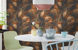 Обои 54229-4 фото в интерьере кухни превью