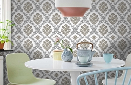 Обои 54231-1 фото в интерьере кухни превью